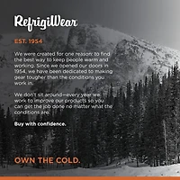RefrigiWear Men's Insulated Abrasion Safety Gloves - Warm, Durable, High Dexterity Work for Extreme Cold