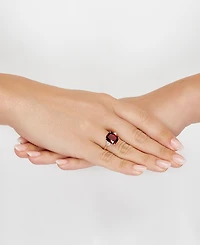 Grown With Love Lab Ruby (7-1/4 ct. t.w.) & Diamond (3/8 Statement Ring 14k Gold (Also available Emerald)