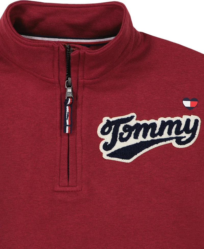 Tommy Hilfiger Big Girls Quarter Zip Fleece Sweatshirt