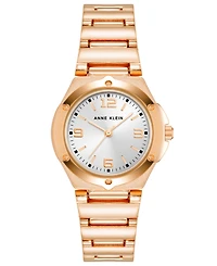 Anne Klein Women's Quartz Rose Gold-Tone Alloy Bracelet Watch, 29mm
