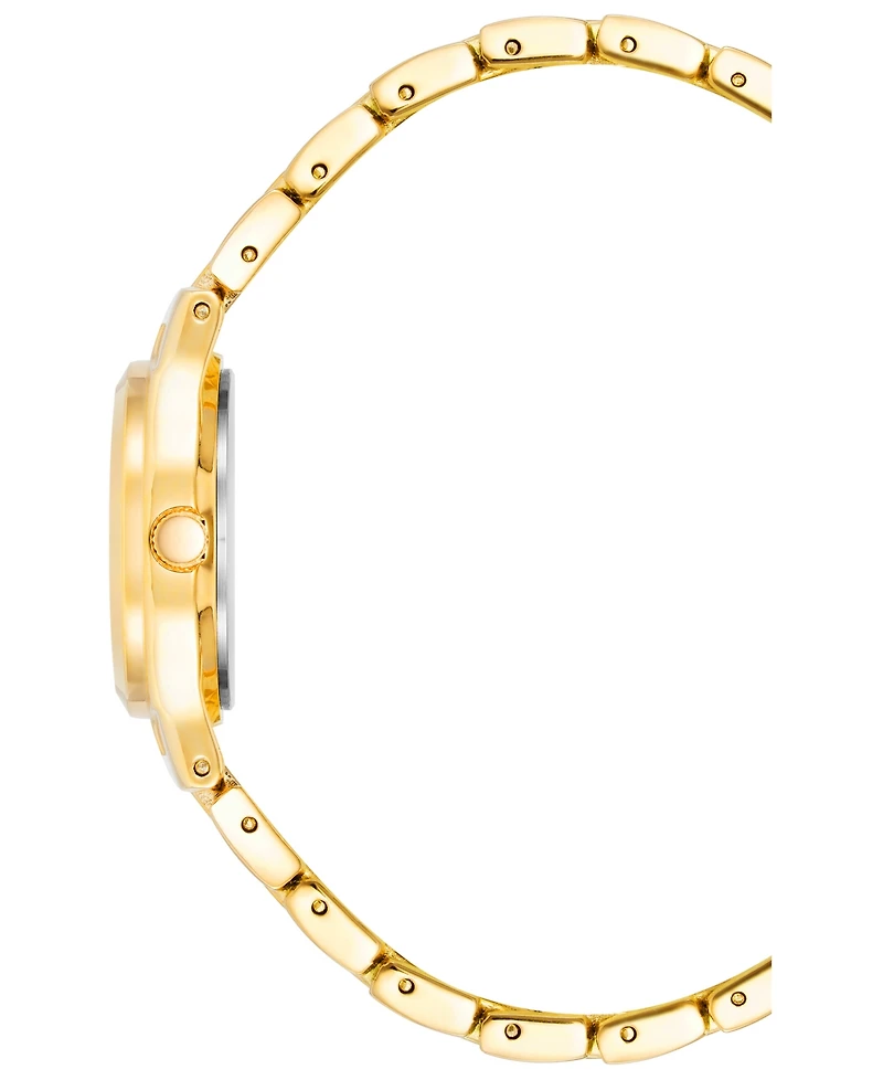 Anne Klein Women's Quartz Gold-Tone Alloy Bracelet Watch, 26mm