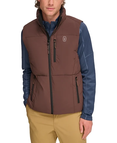 Bass Outdoor Men's Glacier Quilted Full-Zip Hiking Vest