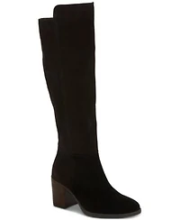 Lucky Brand Womens Bonnay Knee High Block Heel Boots Regular Wide Extra Wide Calf