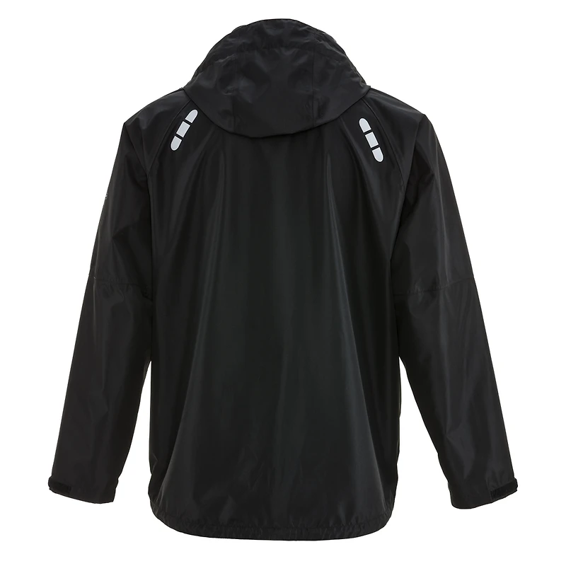 RefrigiWear Men's Lightweight Rainwear Jacket - Waterproof, Wind-Resistant, Breathable with Detachable Hood