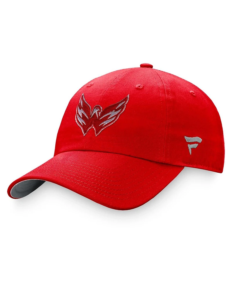 Women's Fanatics Red Washington Capitals Iconic Glimmer Adjustable Hat