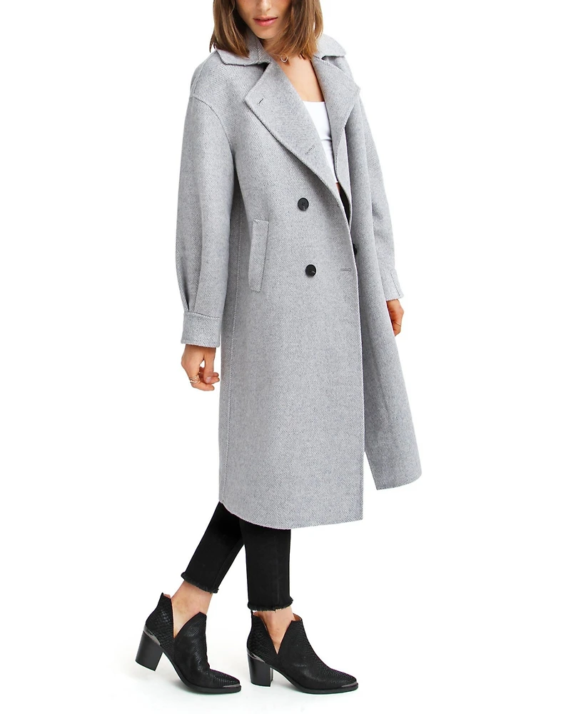 Belle & Bloom Women's Dream Lover Loose Fit Wool Blend Coat