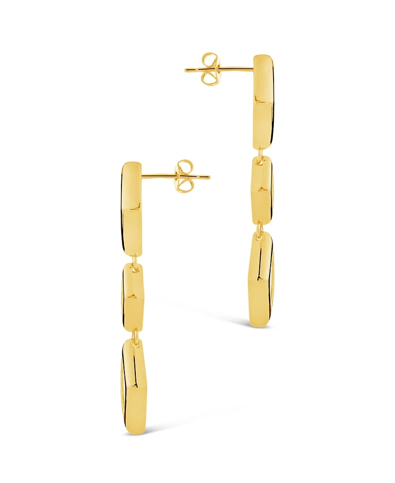 Sterling Forever Cubic Zirconia Lissie Drop Stud Earrings