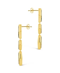 Sterling Forever Cubic Zirconia Lissie Drop Stud Earrings