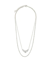 Sterling Forever Cubic Zirconia Eileen Layered Necklace