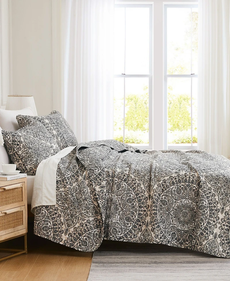 Southshore Fine Linens Ashanti Oversized 3 Piece Quilt Set, Full/Queen