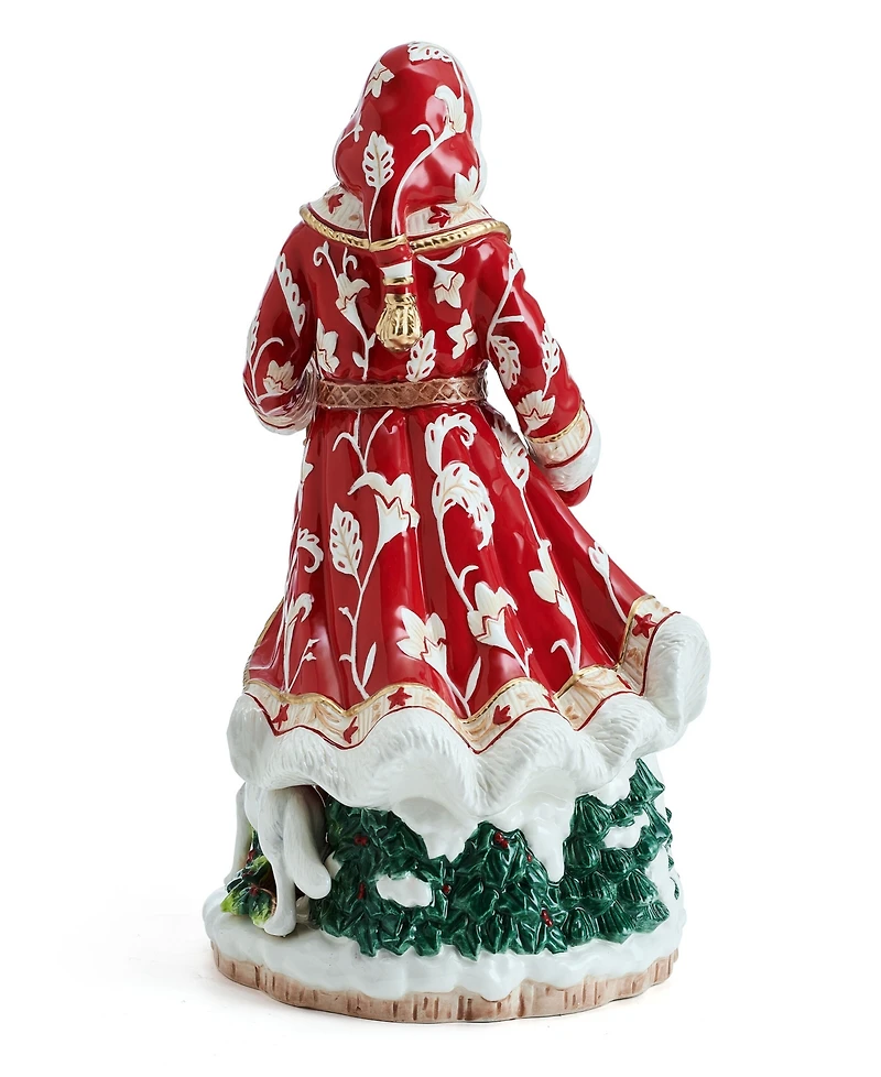Fitz and Floyd Studio Collection 12.75-Inch Town & Country Santa Figurine, 12.75-inch