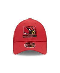 Men's New Era Cardinal Arizona Cardinals Framed Af 9FORTY Snapback Hat