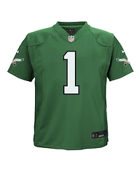 Preschool Boys and Girls Nike Jalen Hurts Kelly Green Philadelphia Eagles Alternate Game Jersey