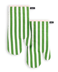 kate spade new york Botanical Stripe Oven Mitt 2-Pack Set, 7" x 13"