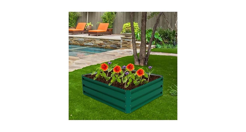 Patio Raised Garden Bed for Vegetable Flower Planting