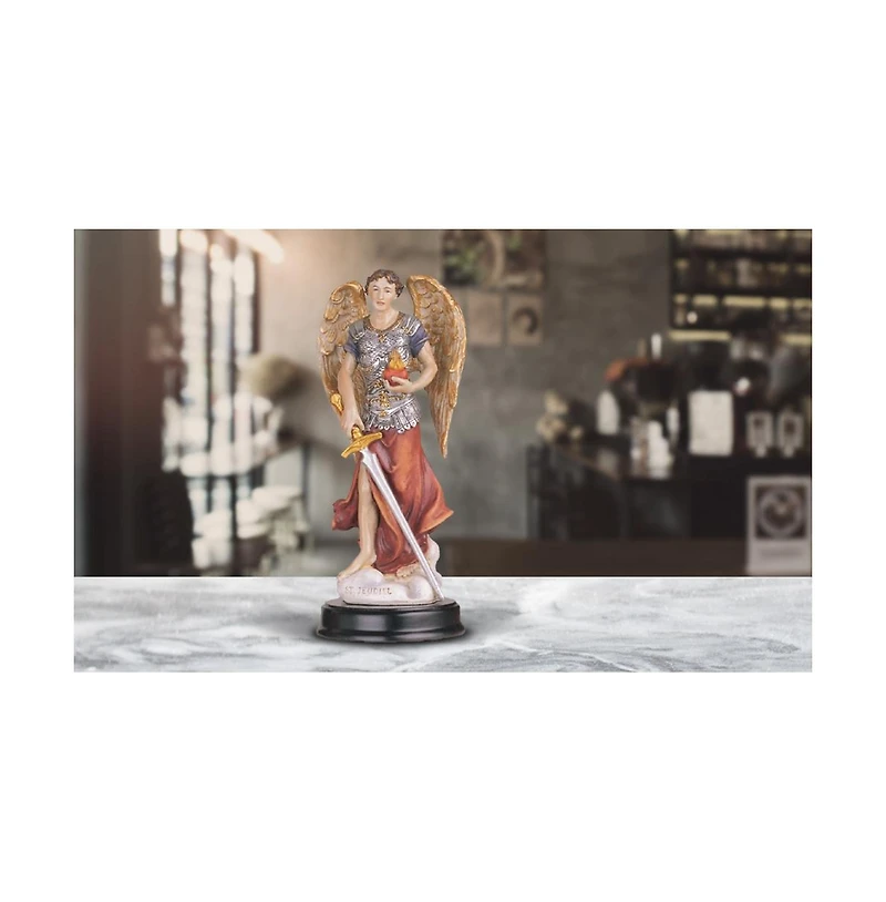 Fc Design 5"H Archangel Jehudiel Statue Saint Jegudiel The Angel of Work Holy Figurine Religious Decoration Home Decor Perfect Gift for House Warming,