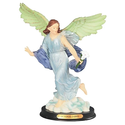Fc Design 10"H Archangel Gabriel Statue The Messenger Angel Holy Figurine Religious Decoration Home Decor Perfect Gift for House Warming, Holidays and