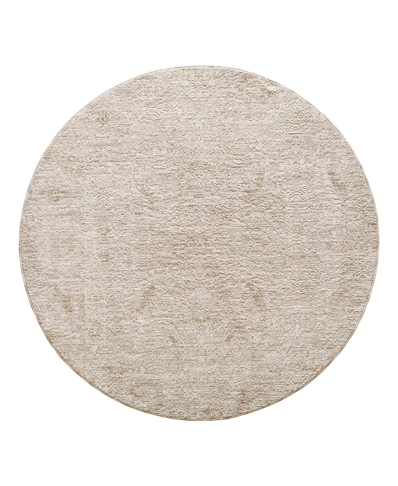 Livabliss Masterpiece High-Low Mpc-2316 7'10" x 7'10" Round Area Rug