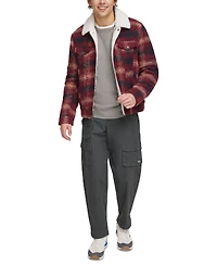 Levi's Men's Plaid Fleece-Lined Trucker Jacket
