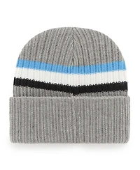 Men's '47 Brand Gray Carolina Panthers Highline Cuffed Knit Hat