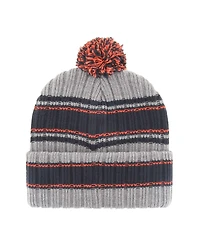 Men's '47 Brand Gray Auburn Tigers Rexford Cuffed Knit Hat with Pom