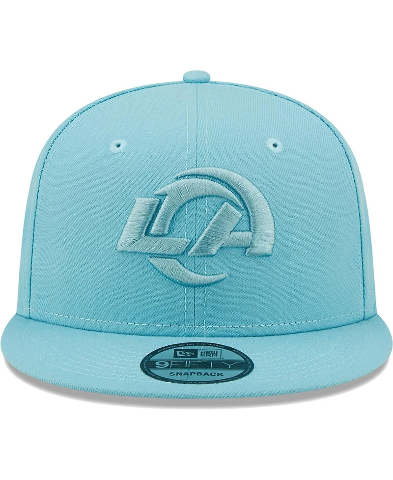 Men's New Era Aqua Los Angeles Rams Color Pack 9FIFTY Snapback Hat