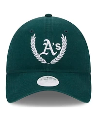 Women's New Era Green Oakland Athletics Leaves 9TWENTY Adjustable Hat
