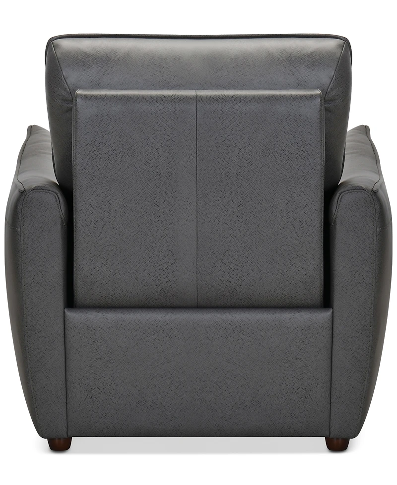Polner 39" Leather Power Motion Chair, Created for Macy's