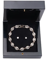 Givenchy 2-Pc. Set Stone & Crystal Link Bracelet Stud Earrings