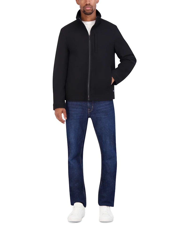 Nautica Men's Wool Blend Zip Jacket