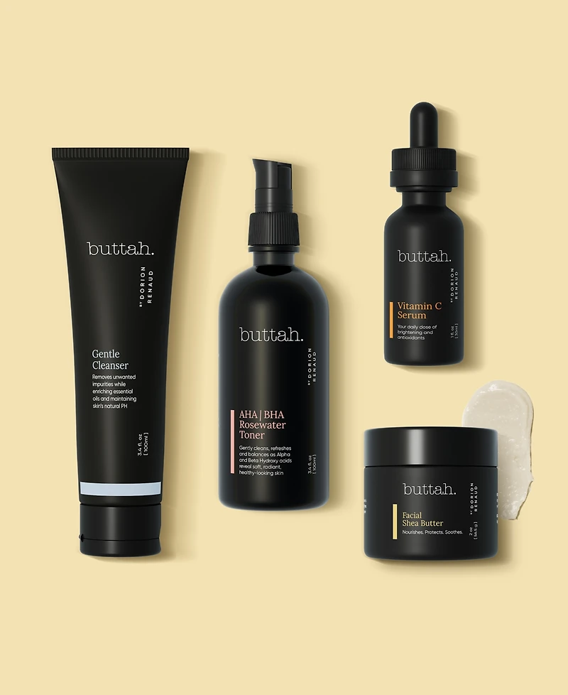 Buttah Skin 4-Pc. Supreme Skincare Set featuring Facial Shea Butter