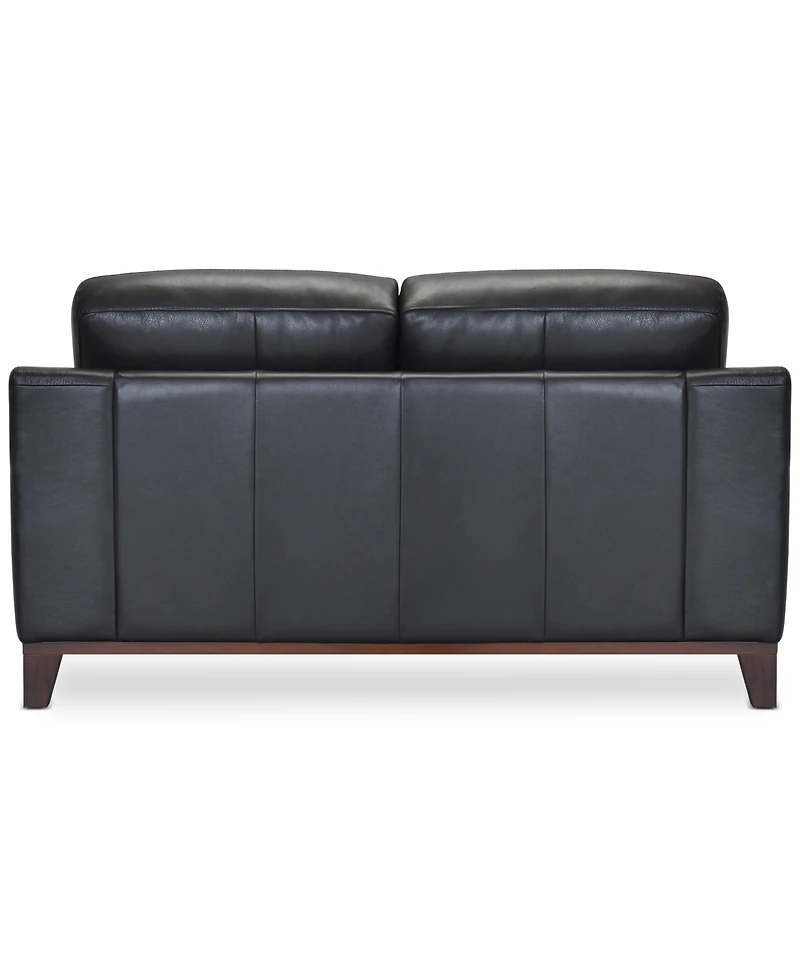 Jeddo 70" Leather Loveseat, Created for Macy's