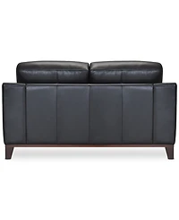Jeddo 70" Leather Loveseat, Created for Macy's