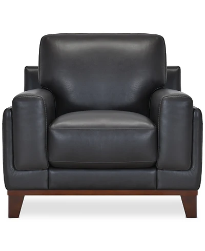 Jeddo 41" Leather Chair, Created for Macy's