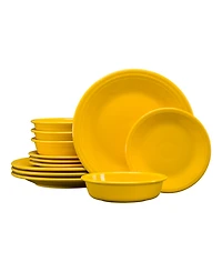 Fiesta Classic Rim 12 Pc. Dinnerware Set, Service For 4