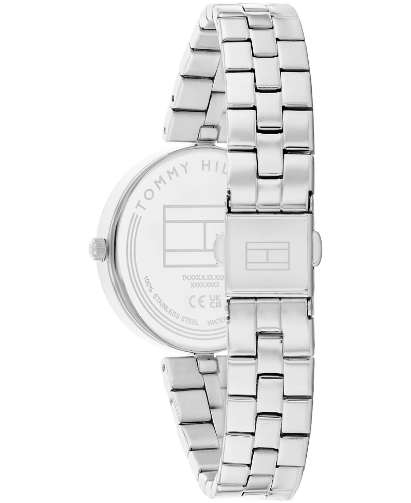 Tommy Hilfiger Women's Quartz Silver-Tone Stainless Steel Watch 34mm