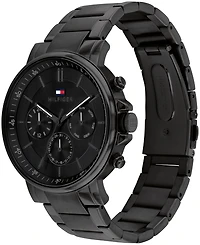 Tommy Hilfiger Men's Multifunction Black Stainless Steel Watch 43mm