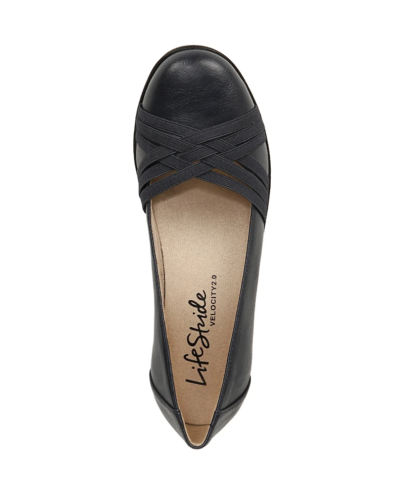LifeStride Women's Incredible 2 Slip On Ballet Flats
