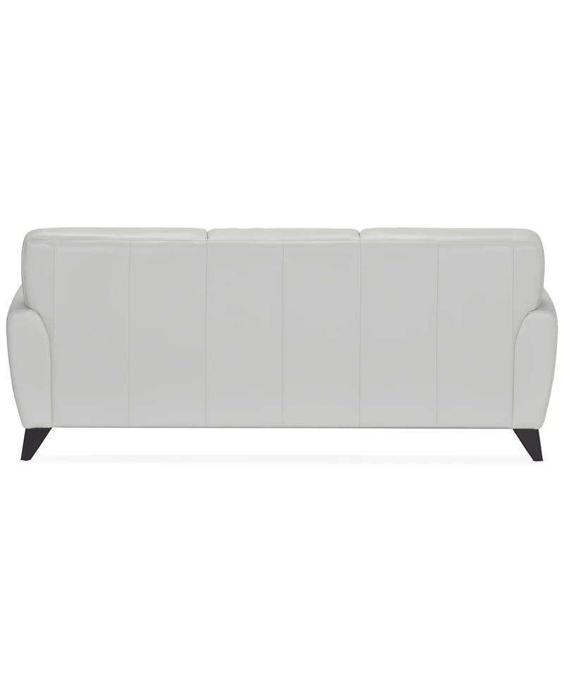 Myia 85" Leather Sofa, Created for Macy's