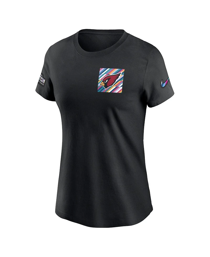 Women's Nike Black Arizona Cardinals 2023 Nfl Crucial Catch Sideline Tri-Blend T-shirt