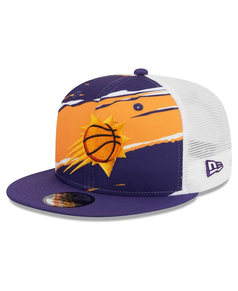 Men's New Era Purple, White Phoenix Suns Tear Trucker 9FIFTY Adjustable Hat