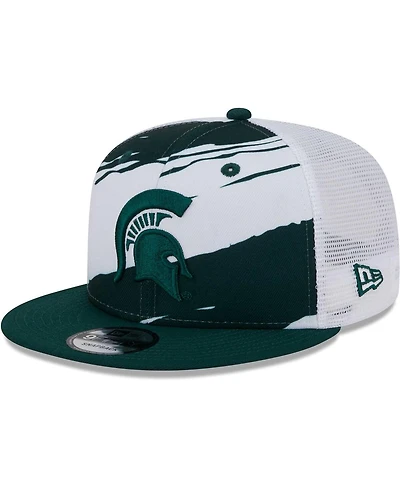 Men's New Era Green Michigan State Spartans Tear Trucker 9FIFTY Snapback Hat