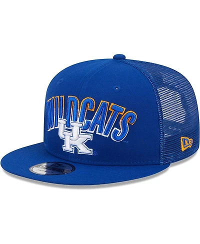 Men's New Era Royal Kentucky Wildcats Grade Trucker 9FIFTY Snapback Hat