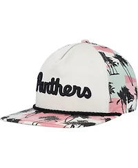 Men's New Era Cream Pitt Panthers High Tide Golfer Snapback Hat