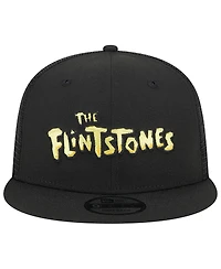 Men's New Era Black The Flintstones Trucker 9FIFTY Snapback Hat