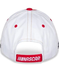 Youth Boys and Girls Checkered Flag Sports Red, White Harrison Burton Motorcraft Big Number Adjustable Hat