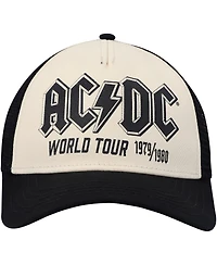 Men's American Needle Cream, Black Ac/Dc Sinclair Snapback Hat