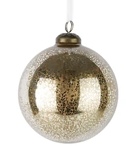Seasonal Mercury Glass Ornament 100 Millimeter, Set of 3