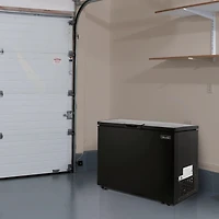 Newair 7 Cu. Ft. Compact Chest Freezer in Black, Digital Temperature Control, Fast Freeze Mode, Door Alarm, Wire Basket, Self-Diagnostic System, and L