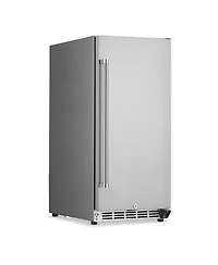 Newair 15" 3.2 Cu. Ft. Commercial Stainless Steel Built-in Beverage Refrigerator, Weatherproof and Outdoor Rated